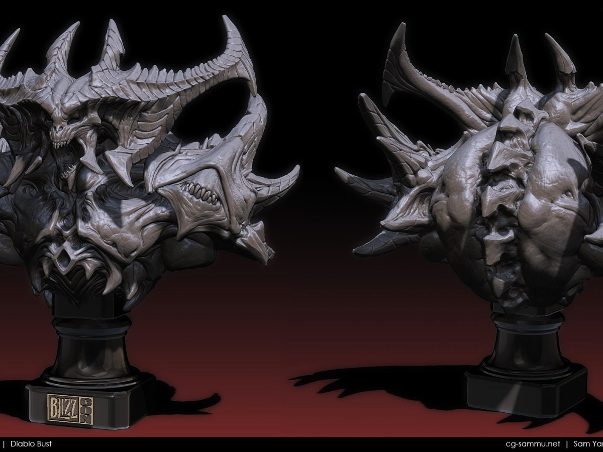Diablo Bust –&nbsp;Blizzcon